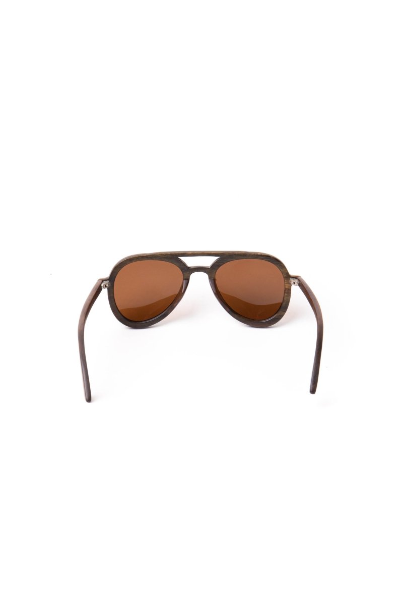 Sunglasses Aviator Round Rosewood - Love Anchor Bali