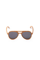 Sunglasses Aviator Round Teak Wood - Love Anchor Bali