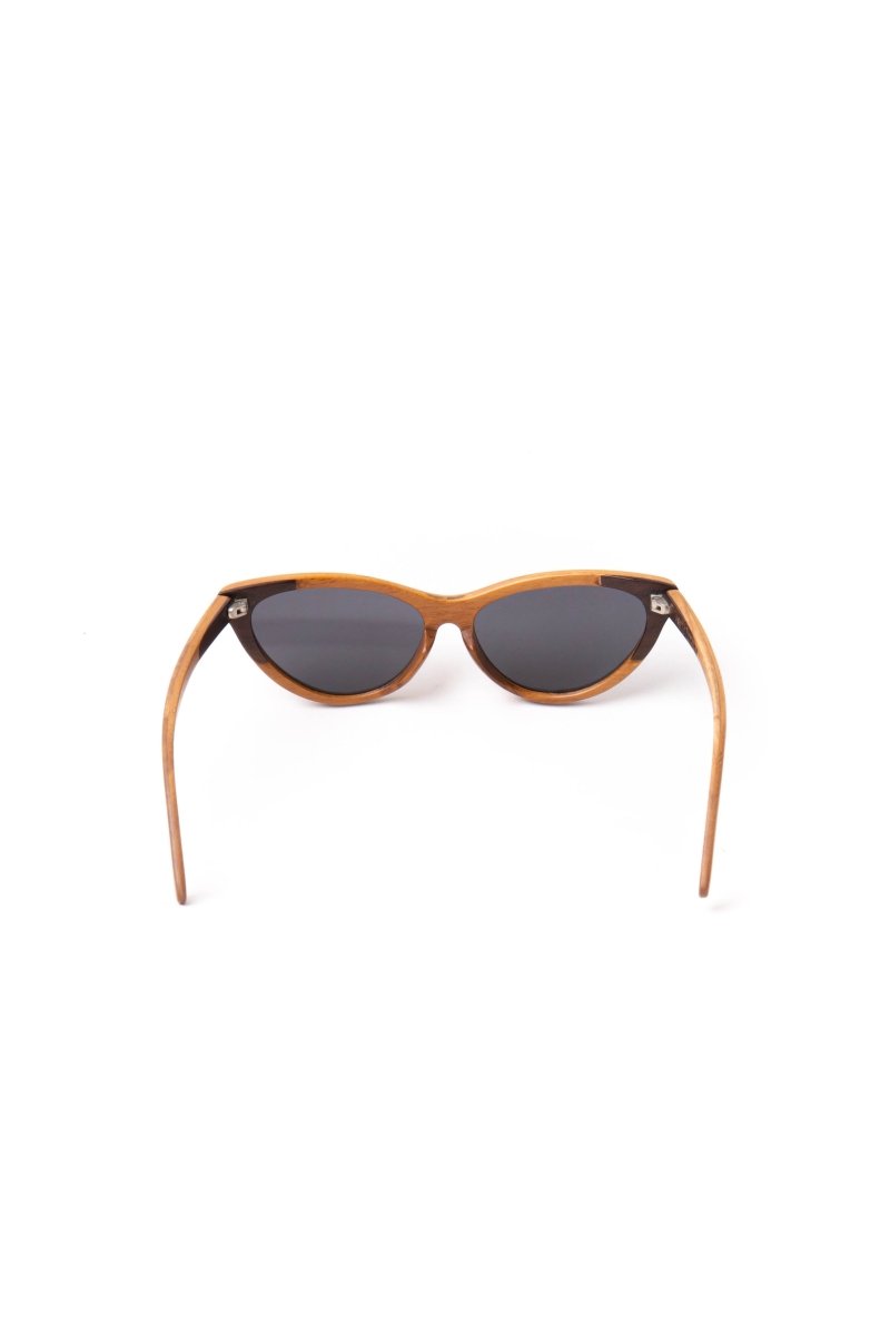 Sunglasses Eye Cat Teak Wood - Love Anchor Bali