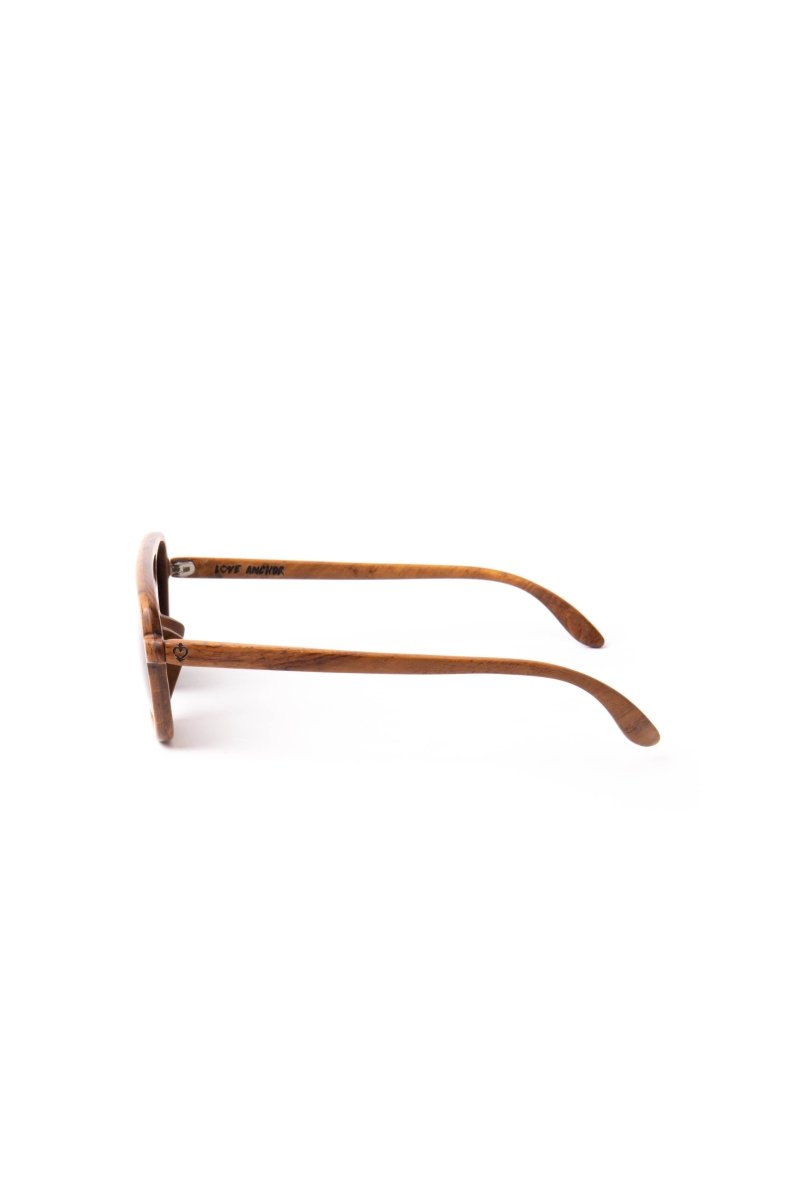 Sunglasses Godam Teak Wood - Love Anchor Bali