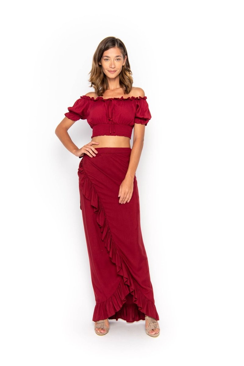 Wrap, Plain, Maxi Skirt - Love Anchor Bali