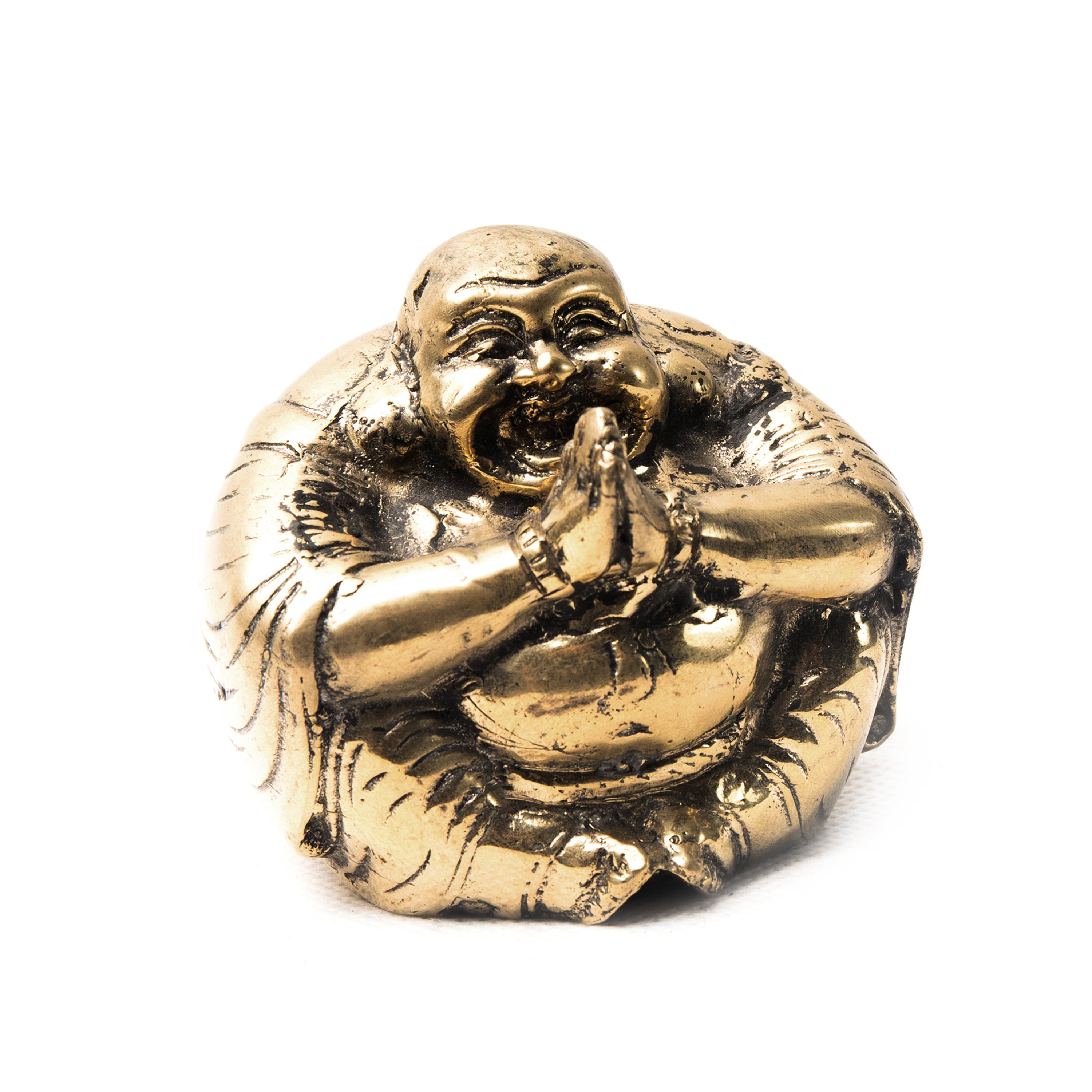 bazaar, copper&brass, homewares Copper Brass Miniature Buddha Prays