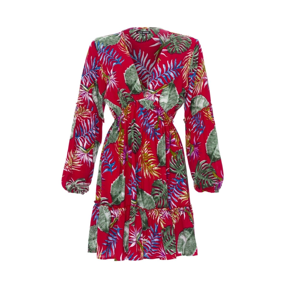 Baby Doll, Tropical Dandelion Yellow, Mini Dress - Love Anchor Bali