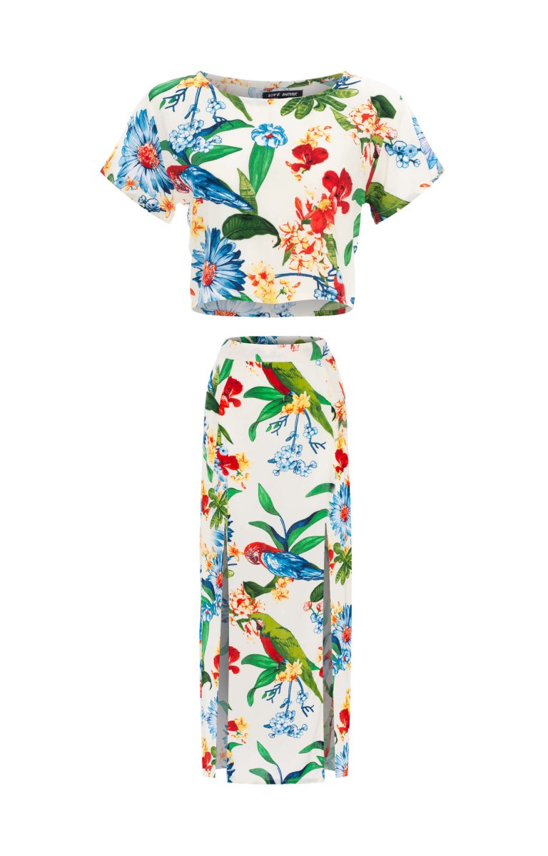 Basic, Tropical, Crop Top - Love Anchor Bali