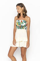 Carla, Tropical Ananas White, Tube Top - Love Anchor Bali