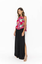 Catty, Tropical Monstera Red, Camisole - Love Anchor Bali