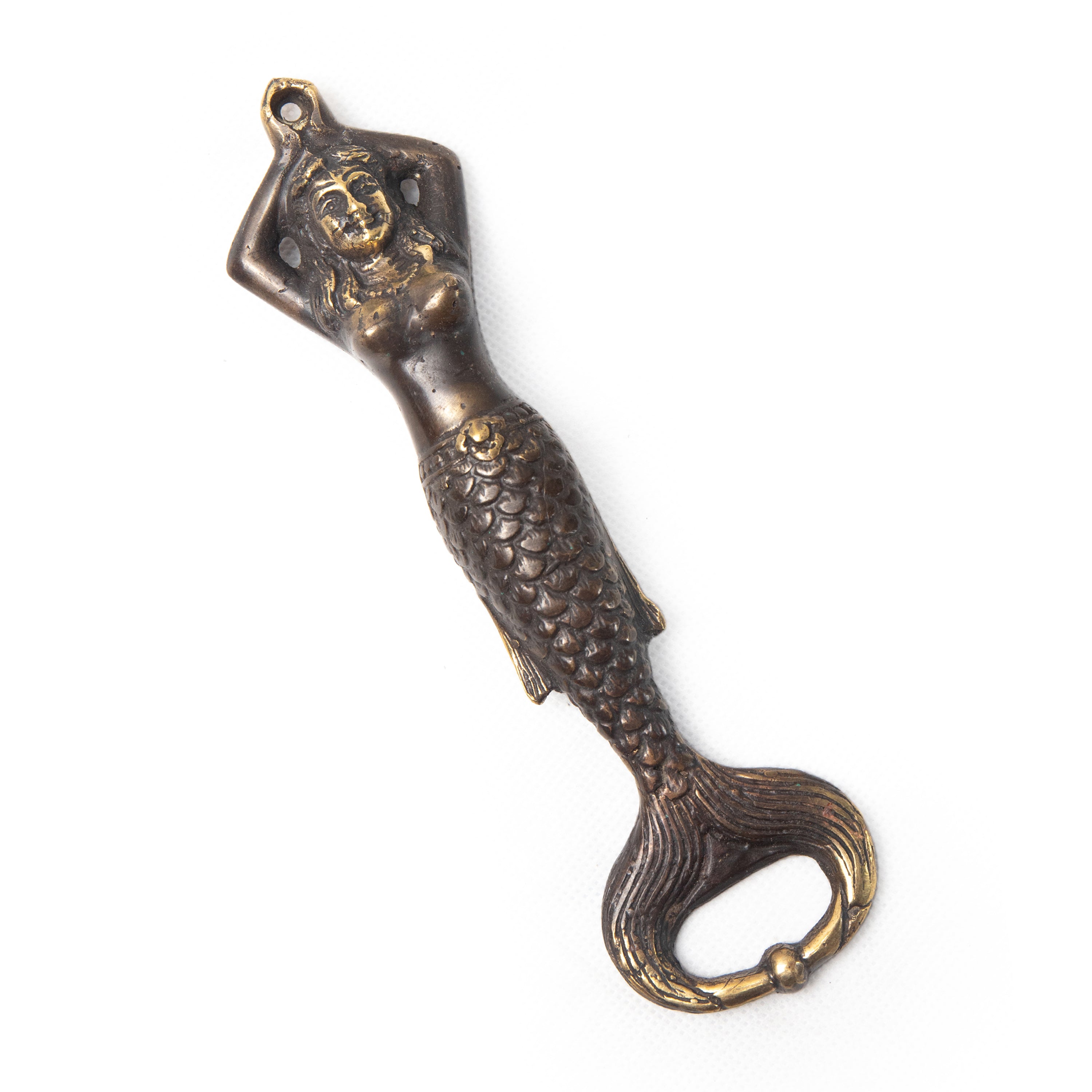 bazaar, copper&brass, homewares Copper Brass Bottle Opener Mermaid