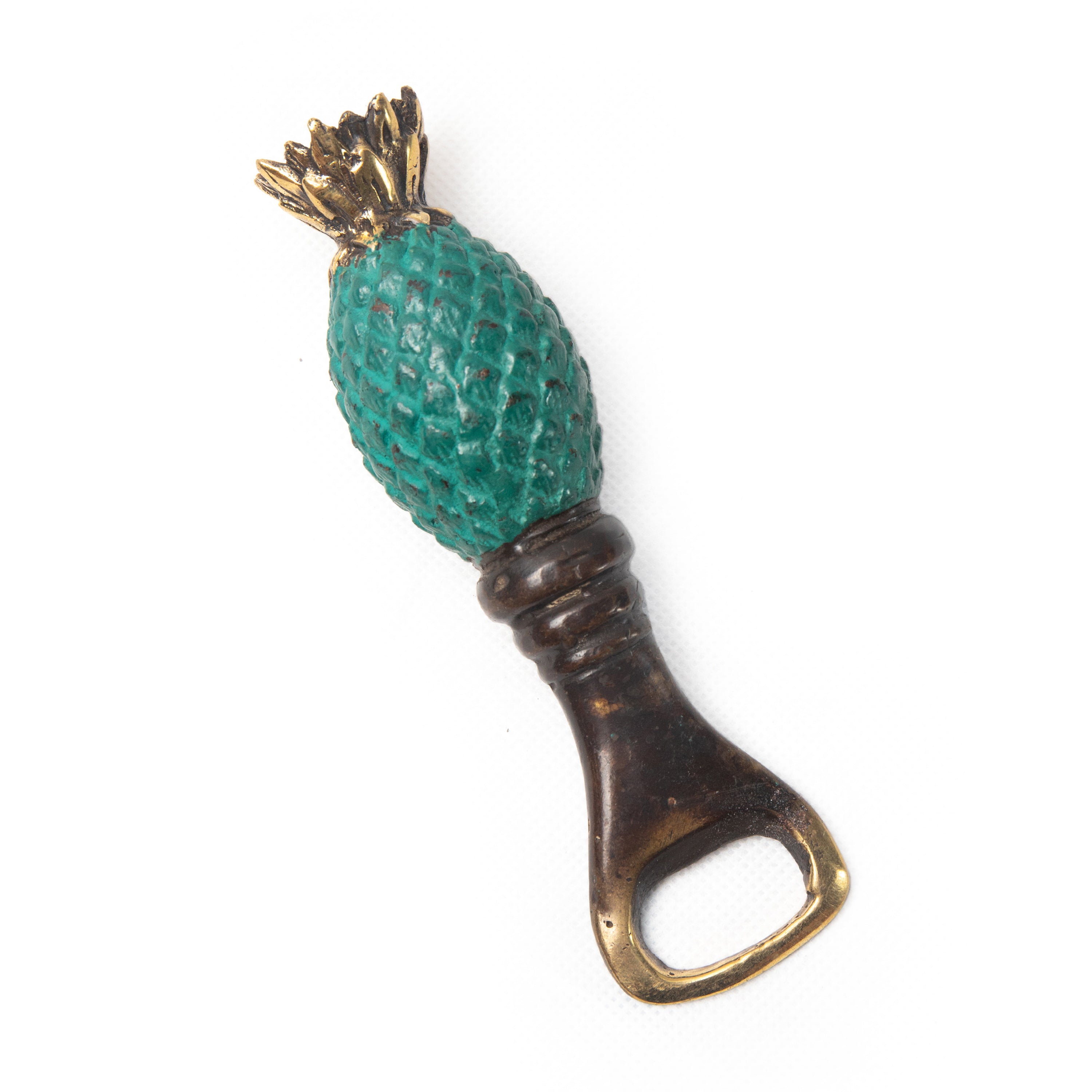 bazaar, copper&brass, homewares Copper Brass Bottle Opener Pineapple