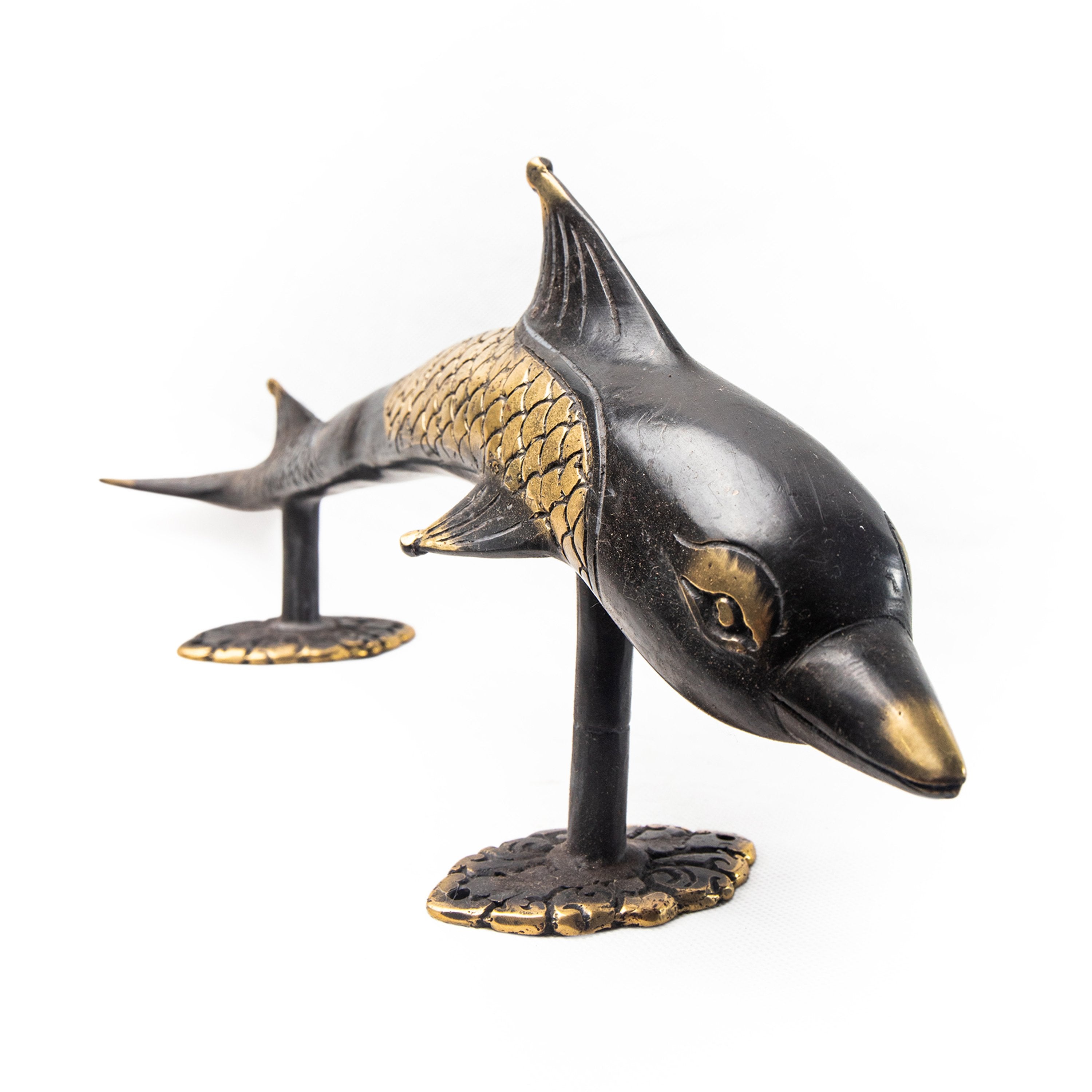 bazaar wholesale, copper&brass, homewares Wholesale-Copper Brass Door Handles Dolphin