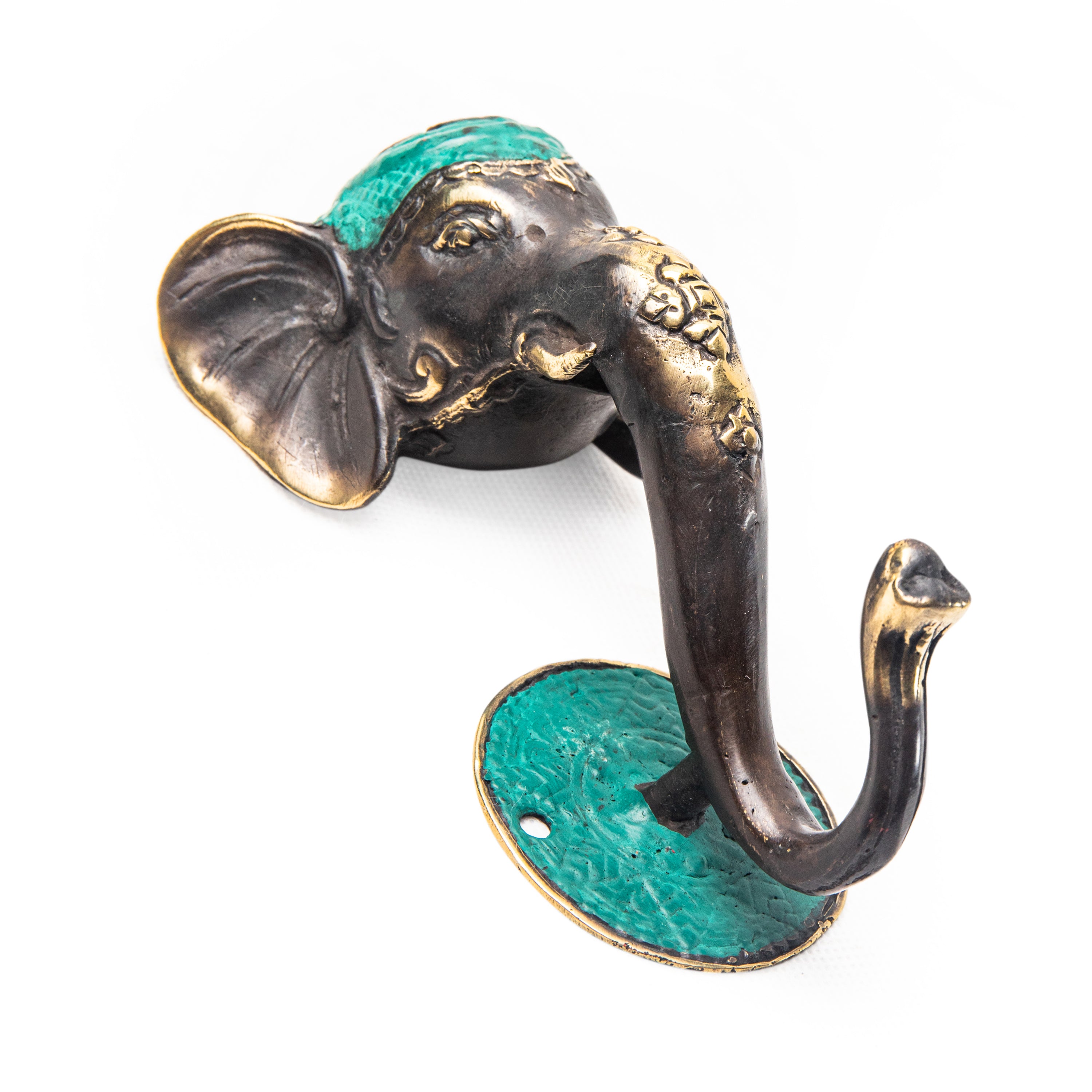 bazaar, copper&brass, homewares Copper Brass Door Handles Elephant