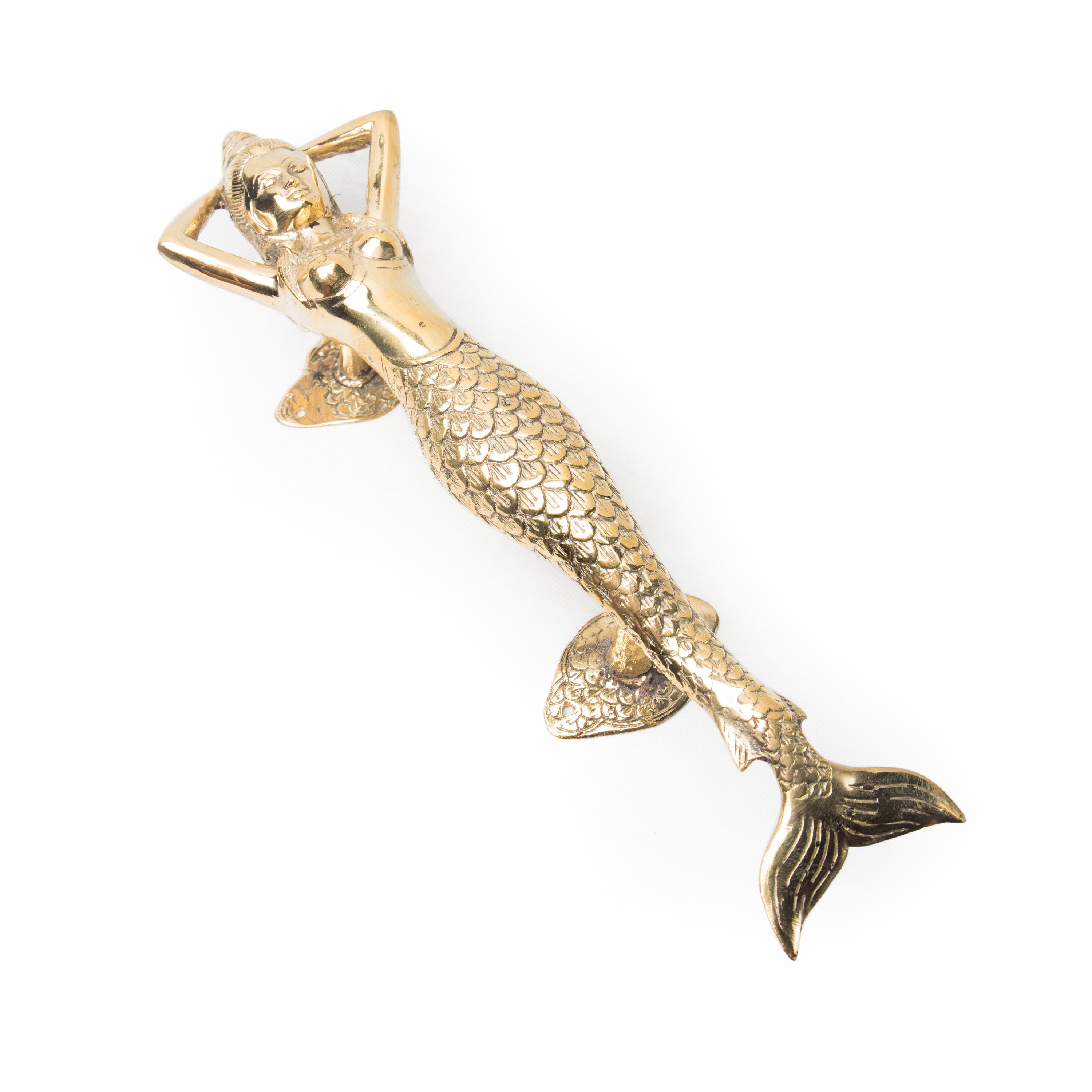 bazaar, copper&brass, homewares Copper Brass Door Handles Mermaid