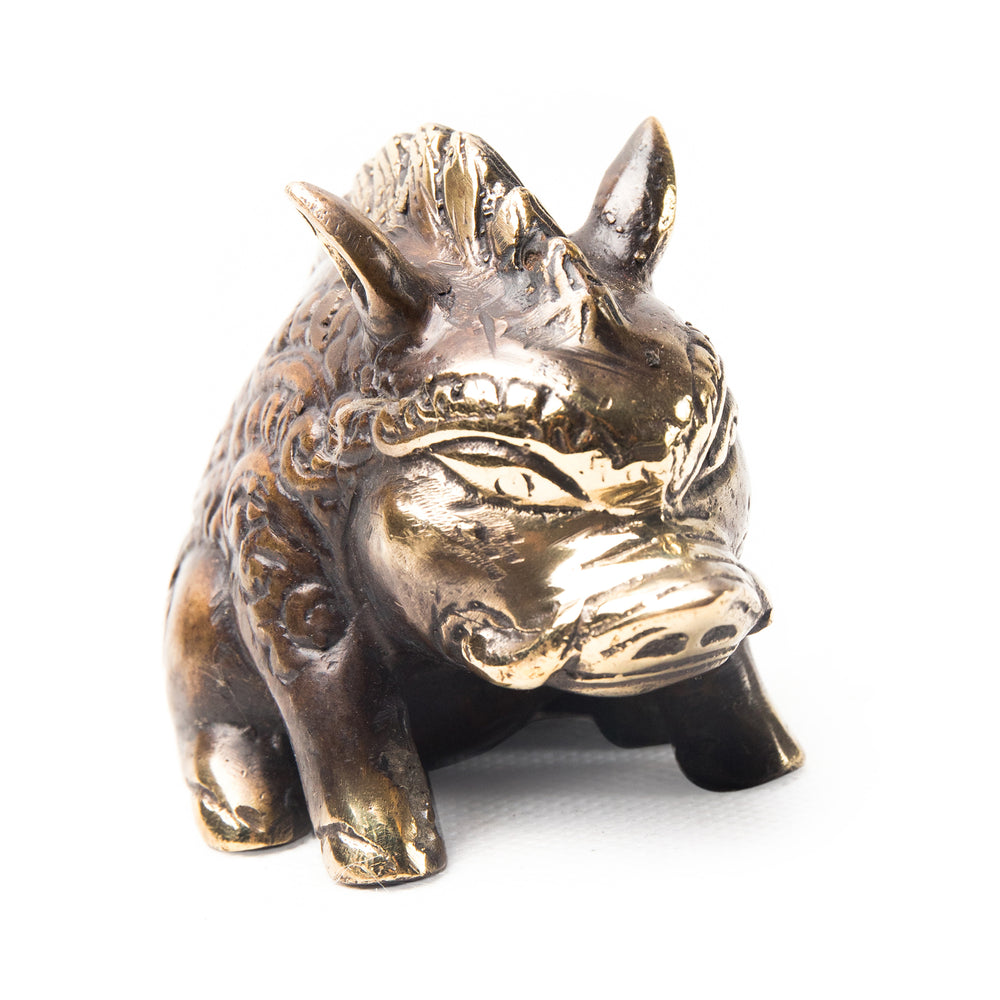bazaar, copper&brass, homewares Copper Brass Miniature Boar