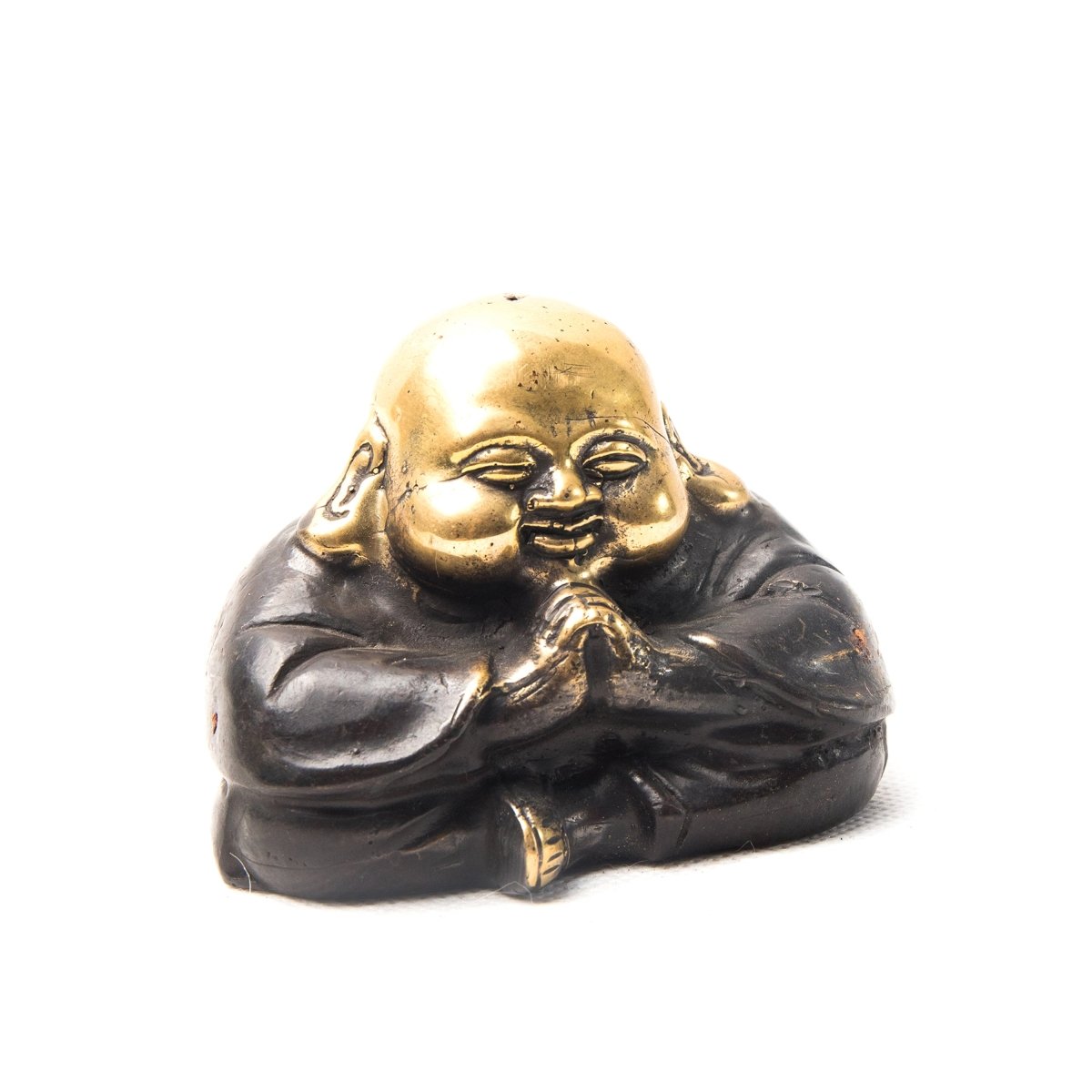 Copper Brass Miniature Buddha Prays - Love Anchor Bali