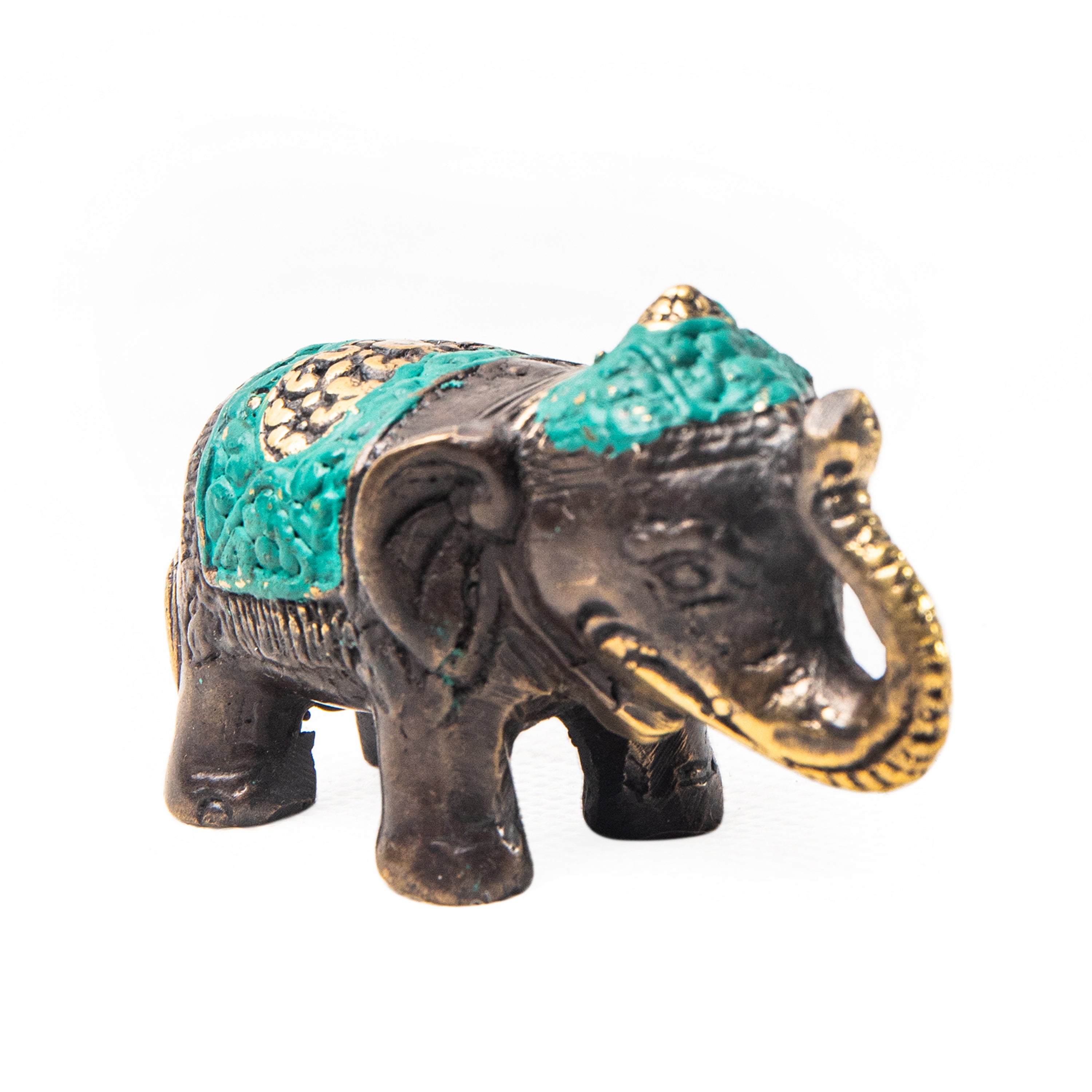 bazaar, copper&brass, homewares Copper Brass Miniature Elephant 2