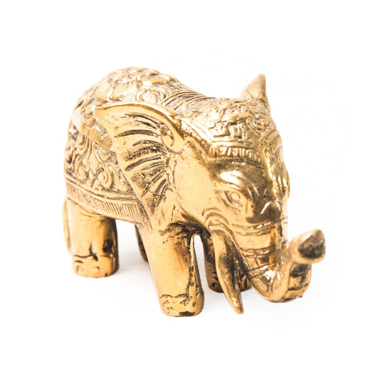 Copper Brass Miniature Elephant 3 - Love Anchor Bali