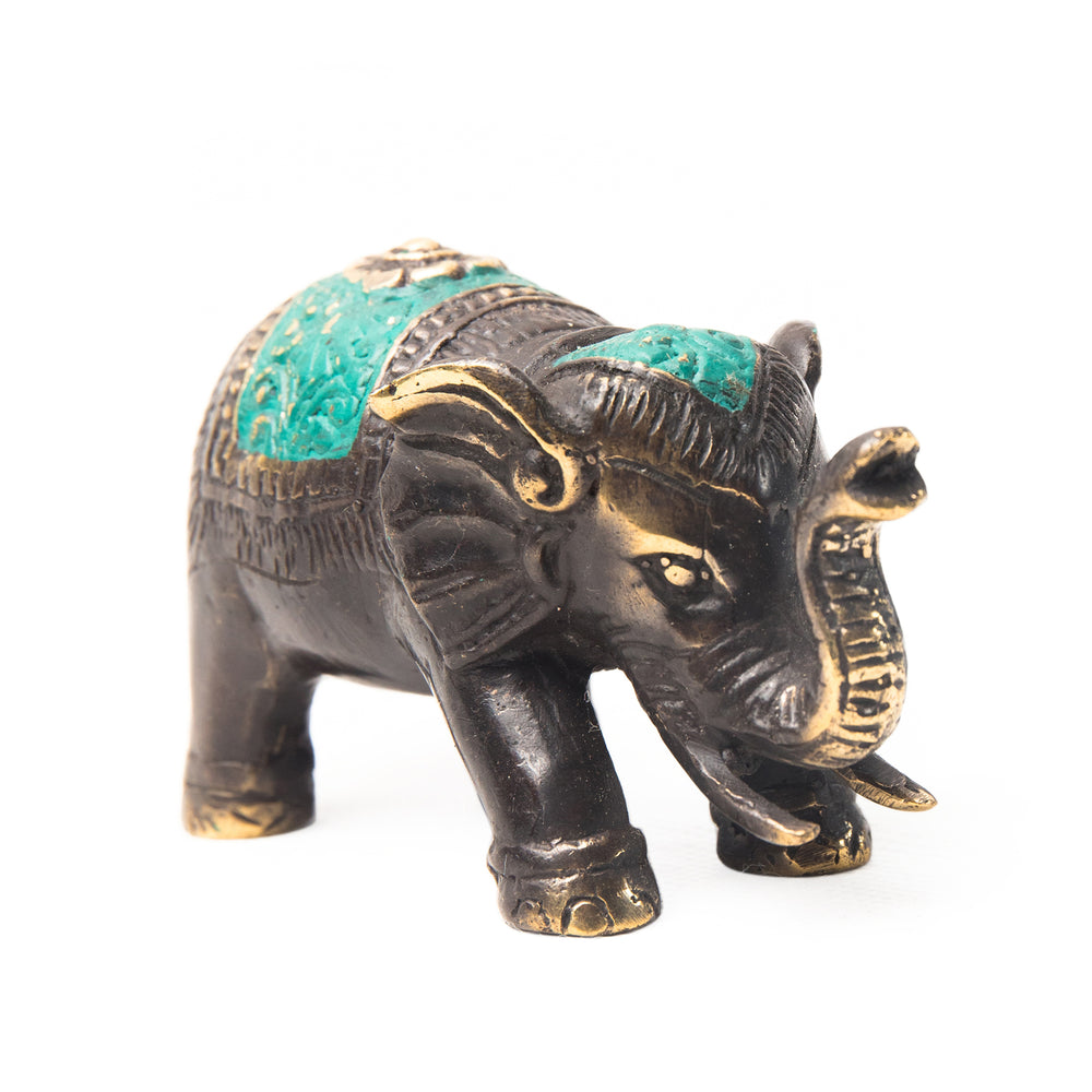 bazaar, copper&brass, homewares Copper Brass Miniature Elephant 3