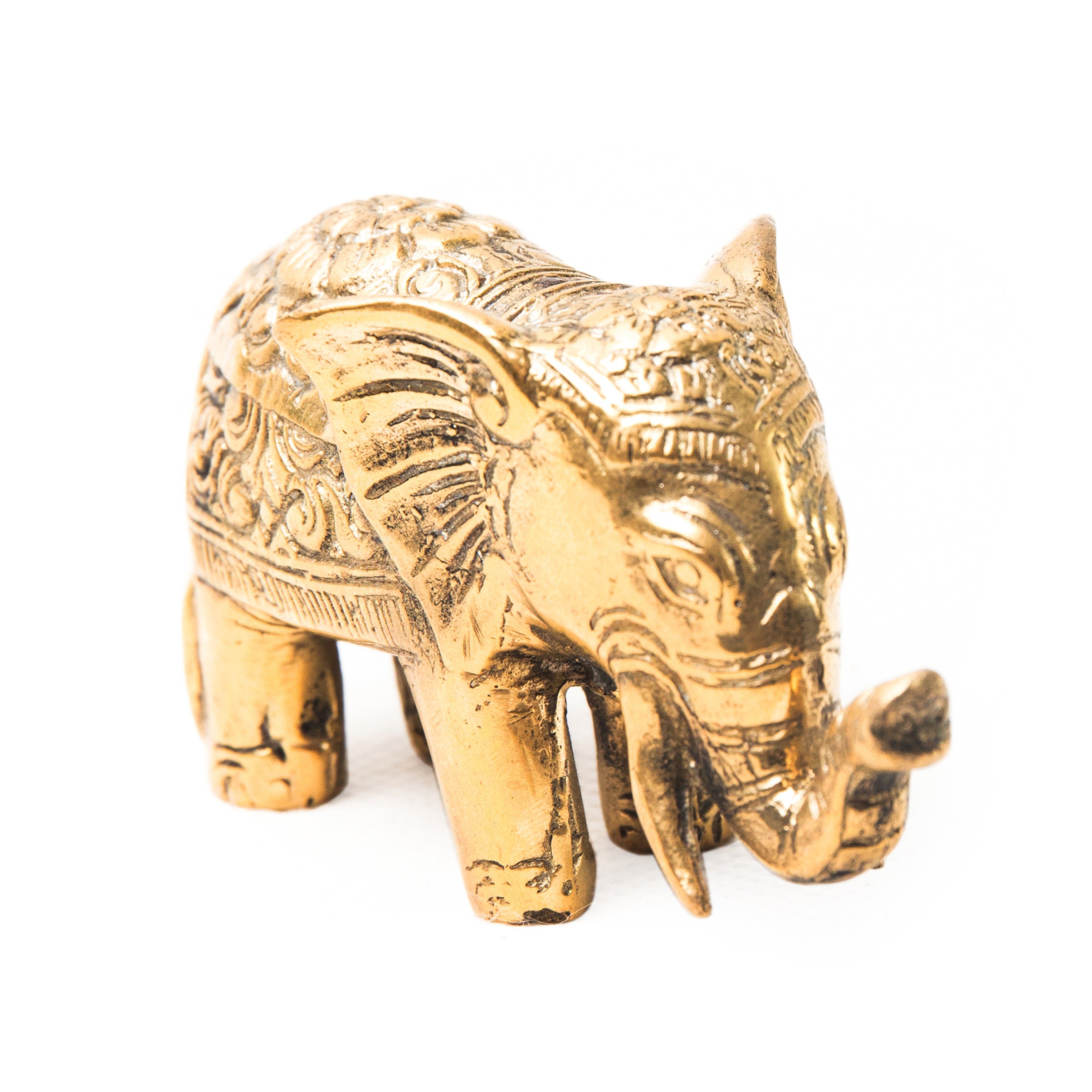 bazaar, copper&brass, homewares Copper Brass Miniature Elephant 3