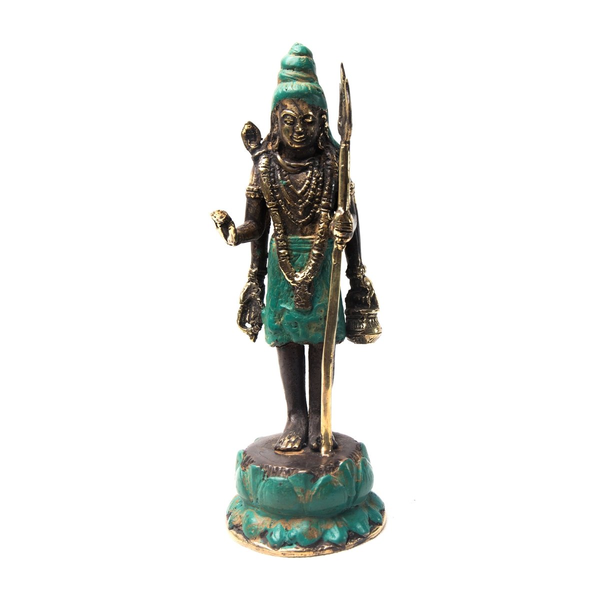 Copper Brass Miniature Siva - Love Anchor Bali
