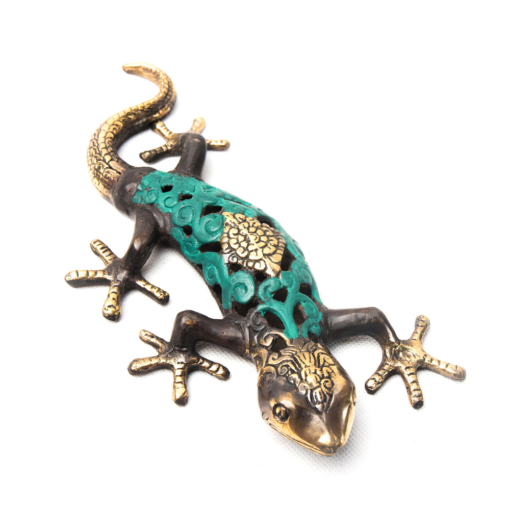 bazaar, copper&brass, homewares Copper Brass Table Display Gecko