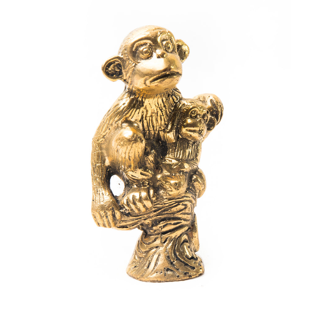 bazaar, copper&brass, homewares Copper Brass Table Display Monkey