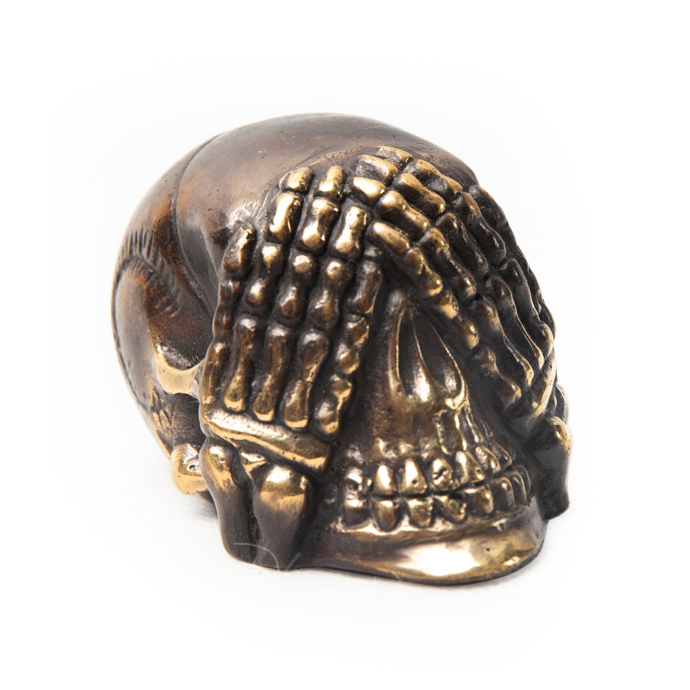 bazaar, copper&brass, homewares Copper Brass Table Display Skull 2