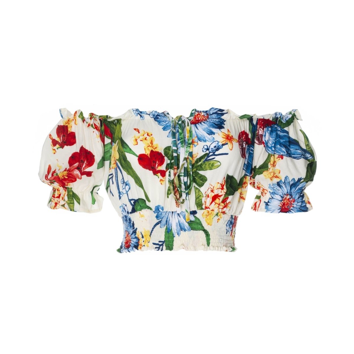 Cropped March, Tropical, Short Sleeved Top, Wholesale - Love Anchor Bali