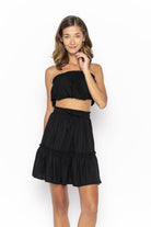 bottom, clothing wholesale, wholesale, women wholesale Frill, Plain, Eco Rayon Mini Skirt, Wholesale