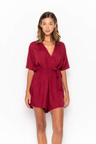 Kataya, Plain, Mini Playsuit, Wholesale - Love Anchor Bali