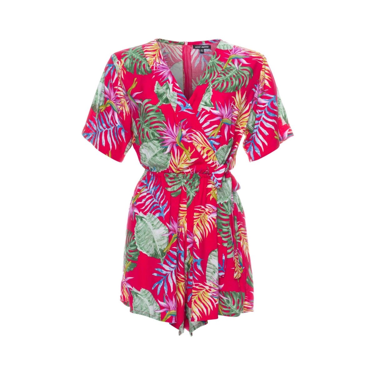 Kataya, Tropical Ananas White, Mini Playsuit - Love Anchor Bali