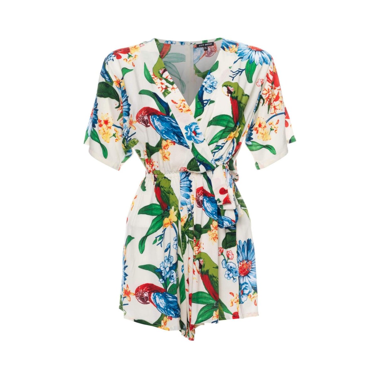Kataya, Tropical Ananas White, Mini Playsuit - Love Anchor Bali