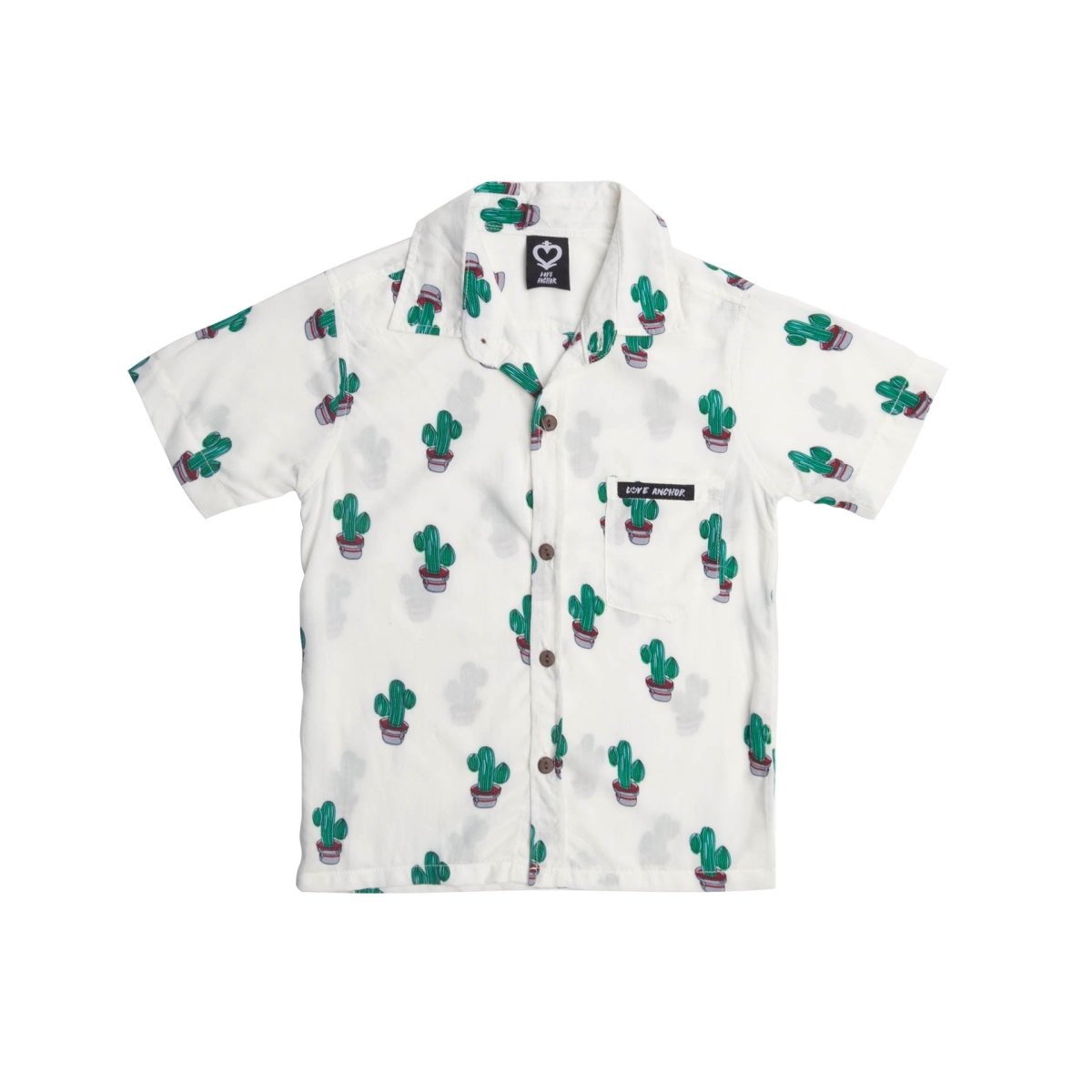Kids Top Tropical Shirt Motif - Love Anchor Bali