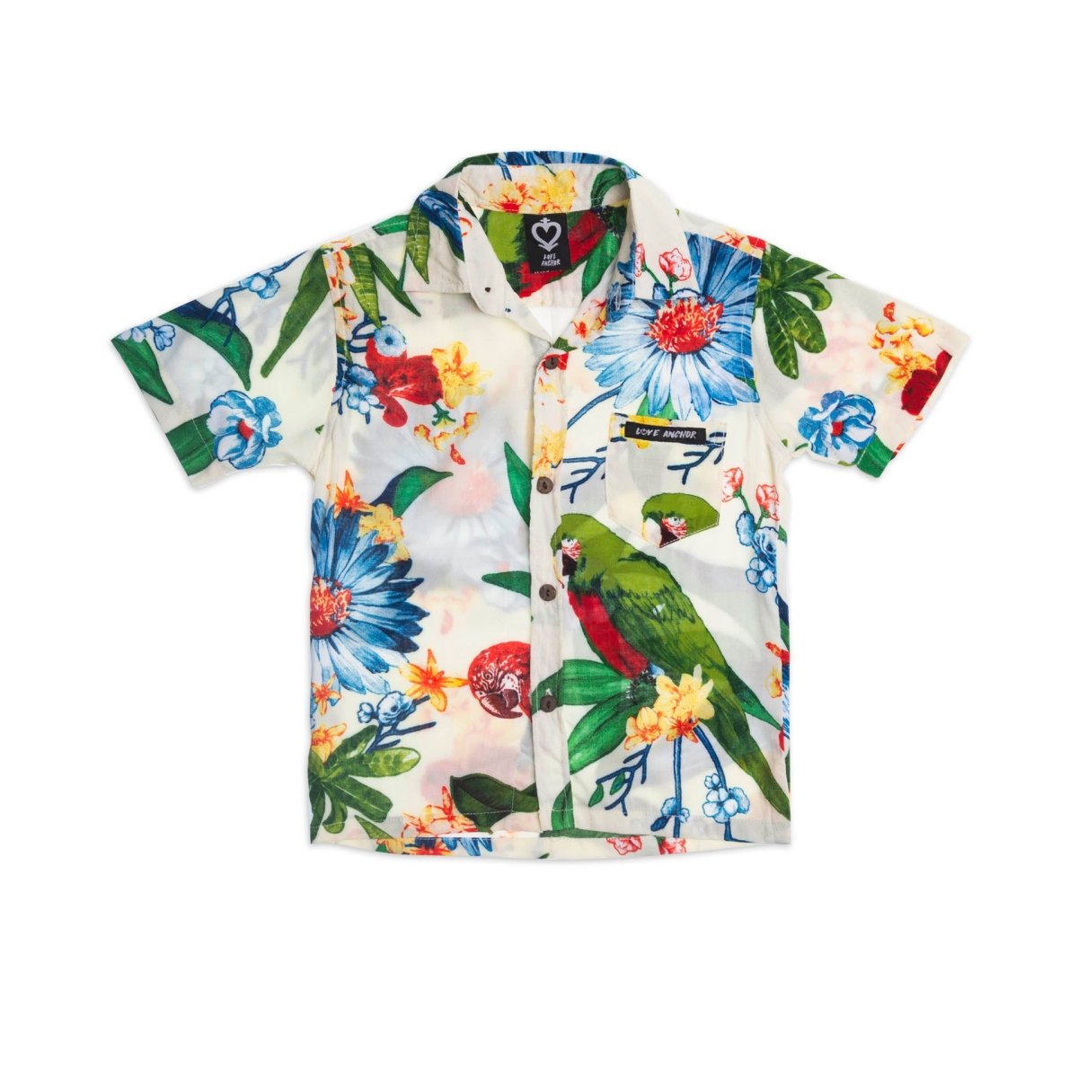 Kids Top Tropical Shirt Motif - Love Anchor Bali