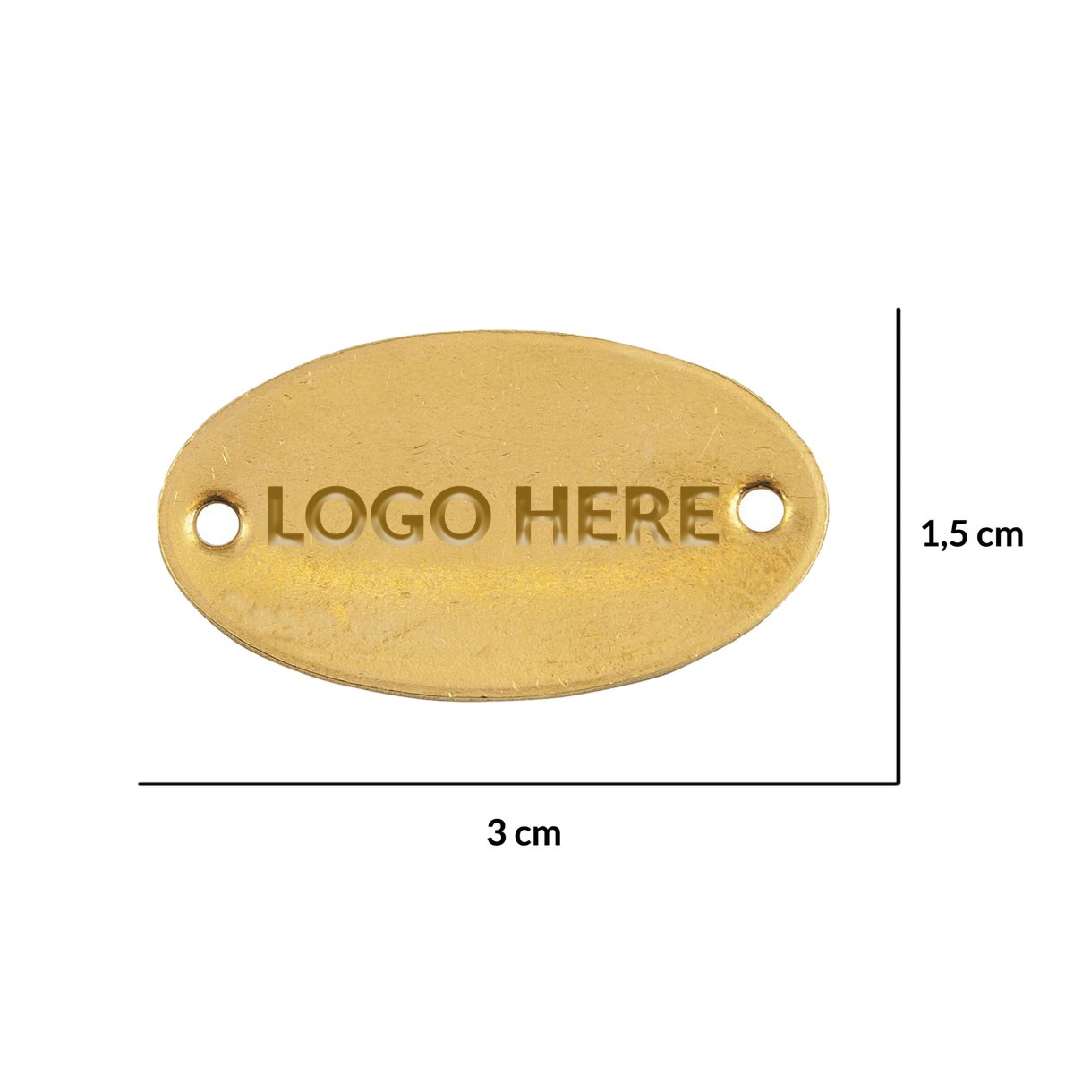 LA Copper Brass Label D - Love Anchor Bali