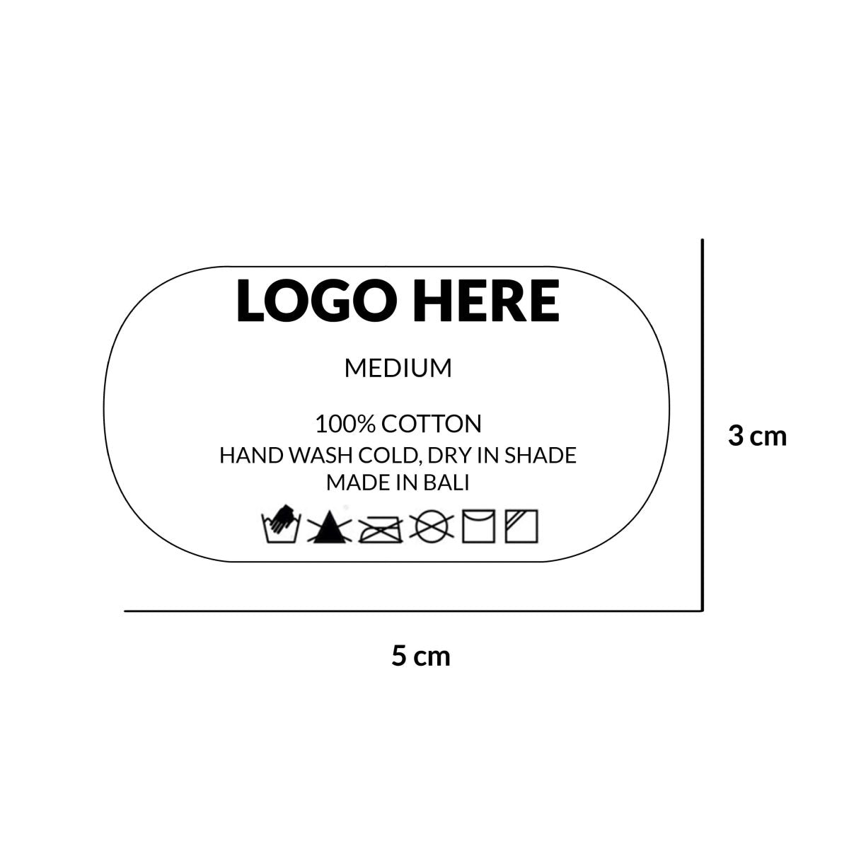 LA Heat Press Label A - Love Anchor Bali
