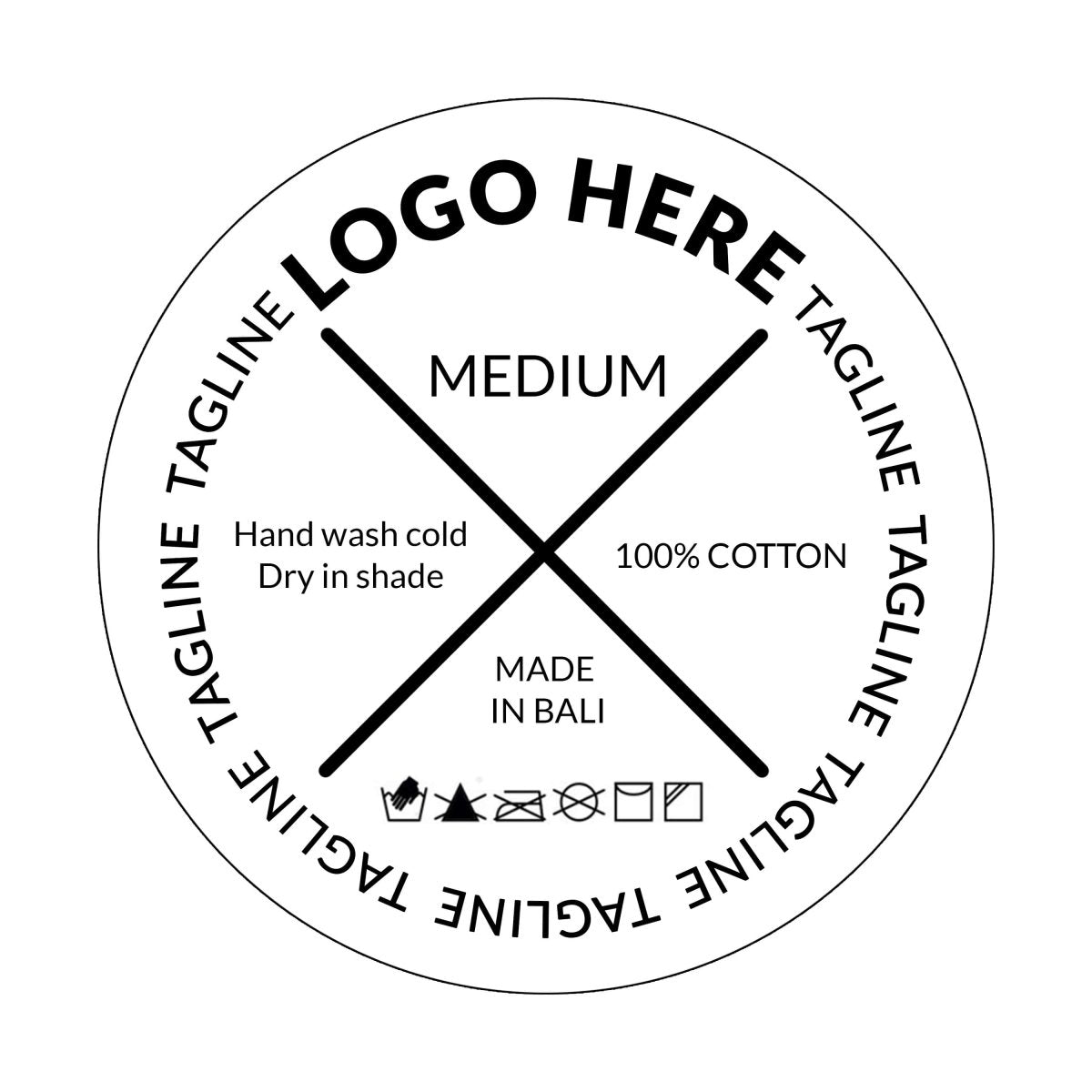 LA Heat Press Label B - Love Anchor Bali