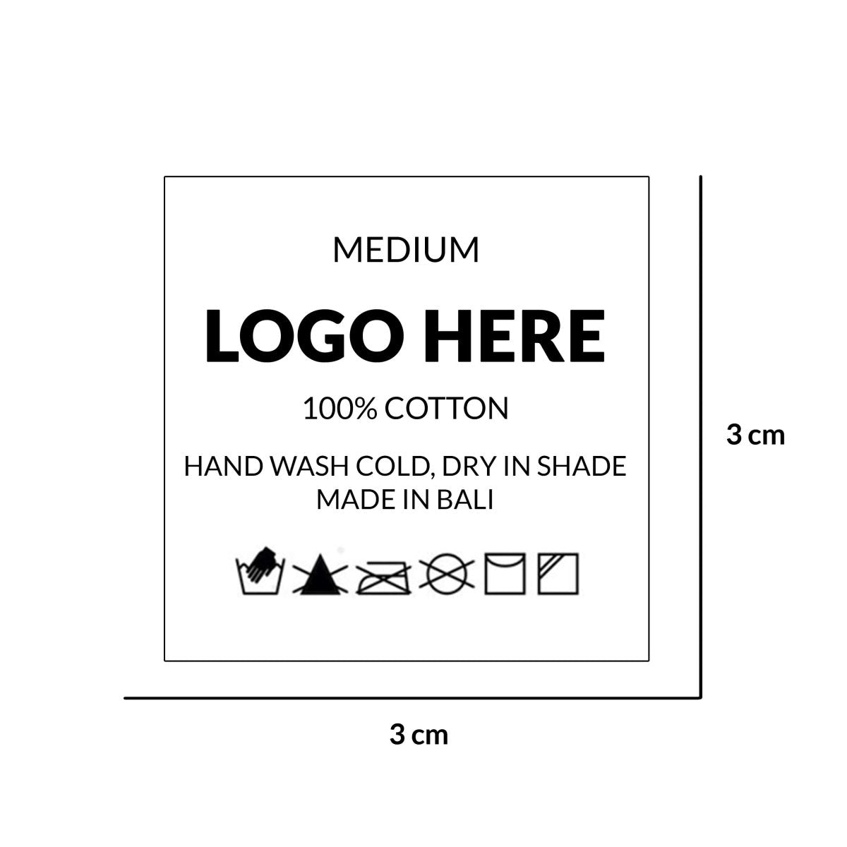LA Heat Press Label D - Love Anchor Bali