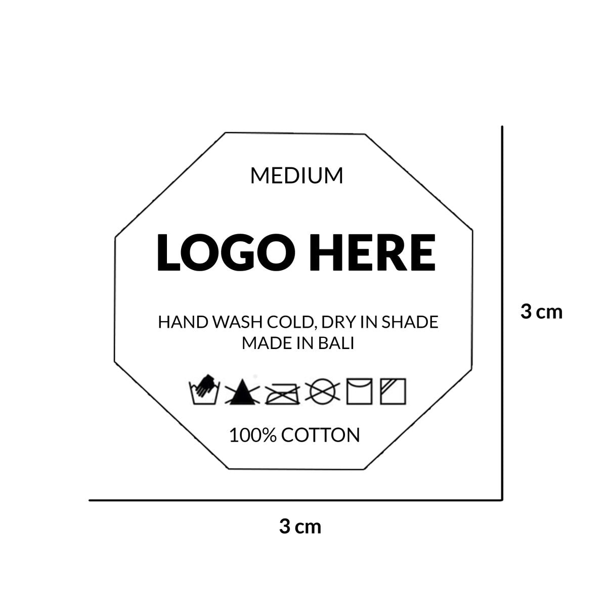 LA Heat Press Label I - Love Anchor Bali