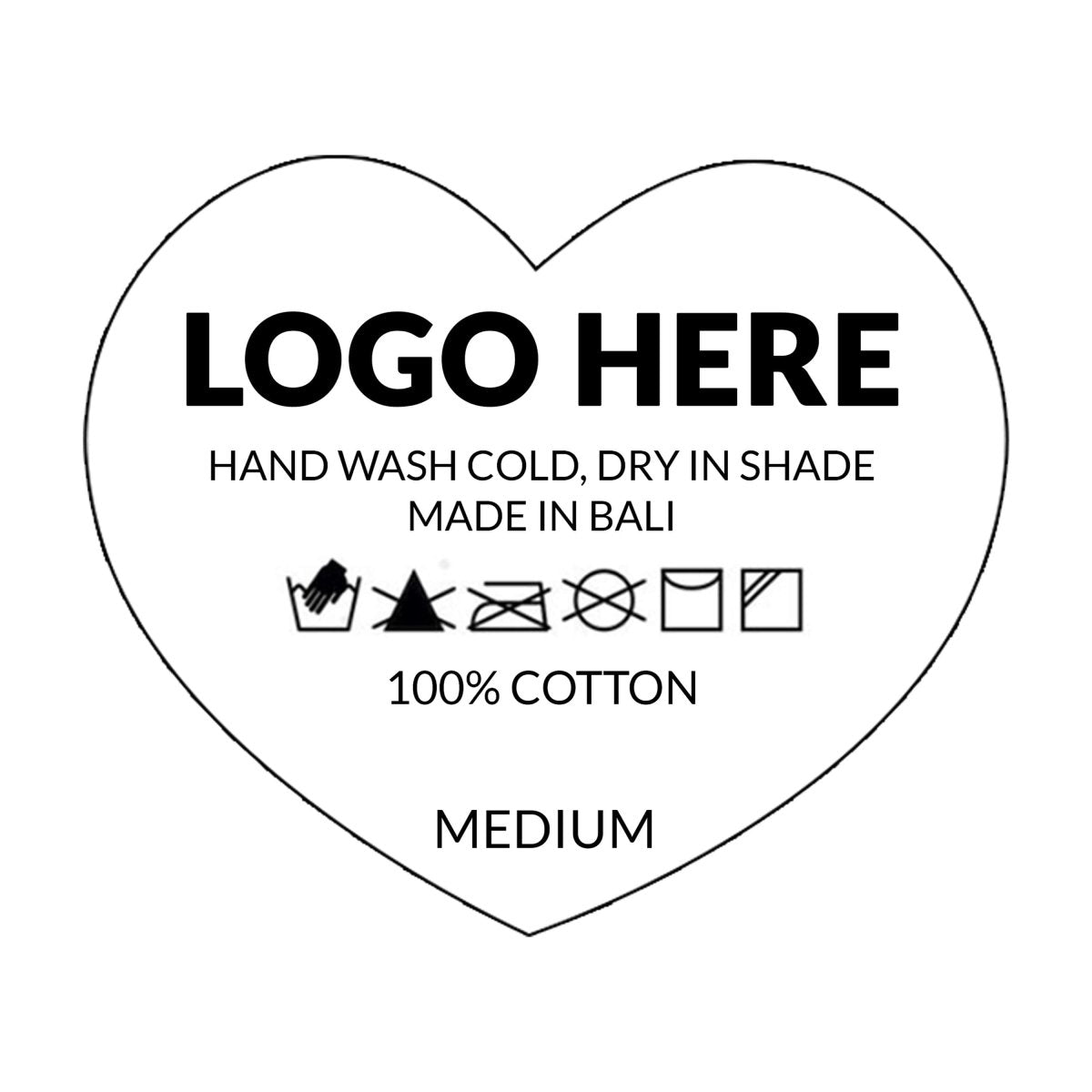 LA Heat Press Label J - Love Anchor Bali