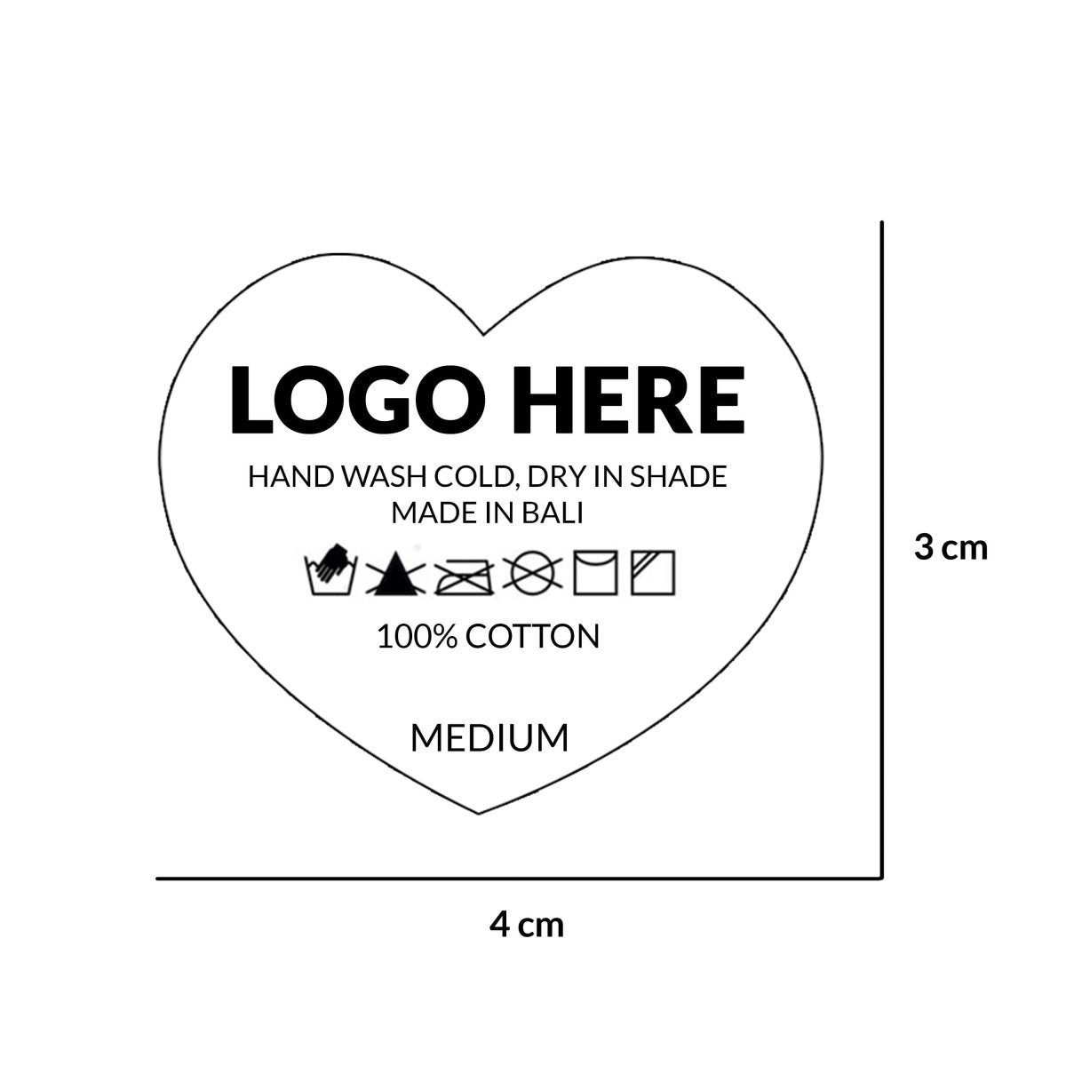 LA Heat Press Label J - Love Anchor Bali