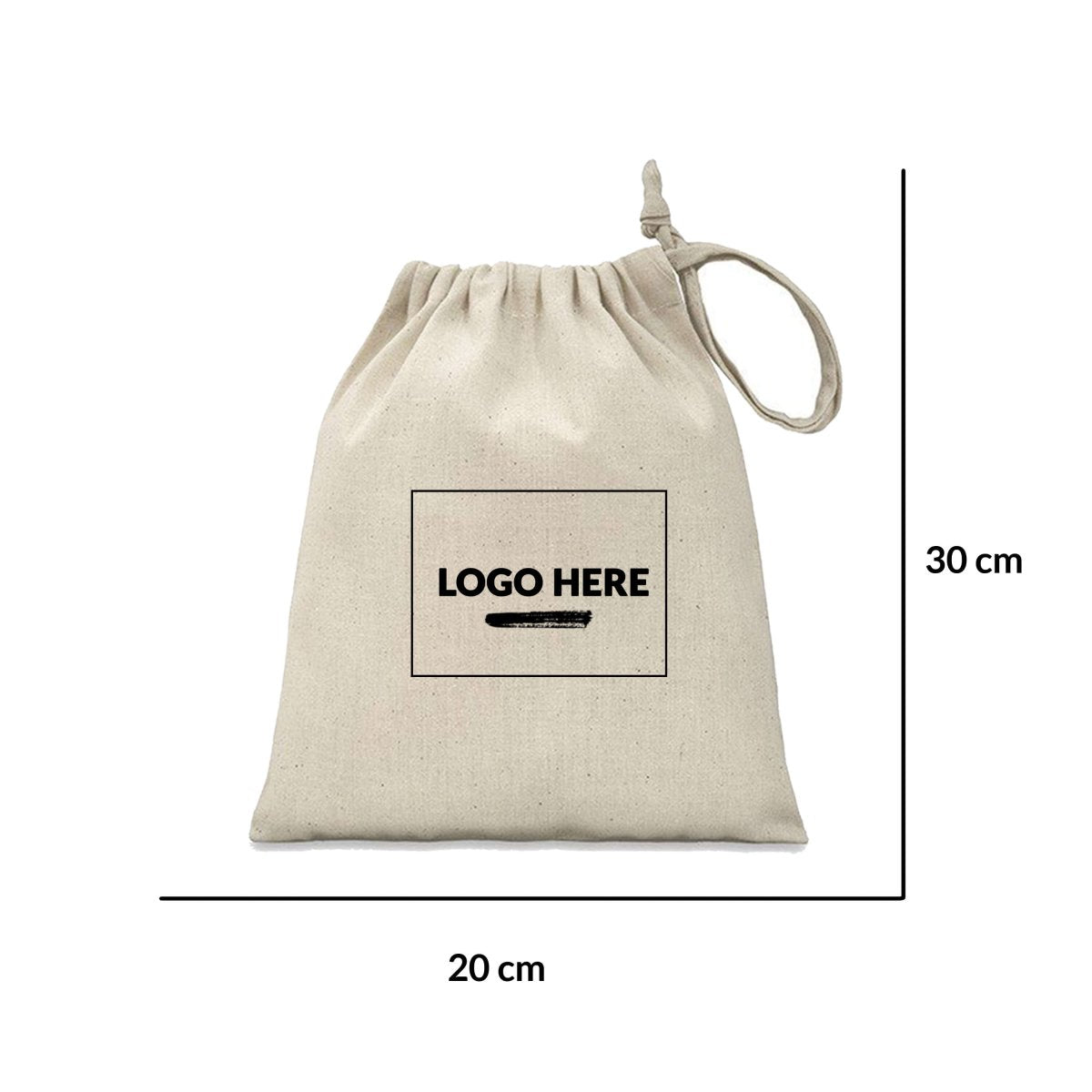 LA String Pouch Bag B - Love Anchor Bali