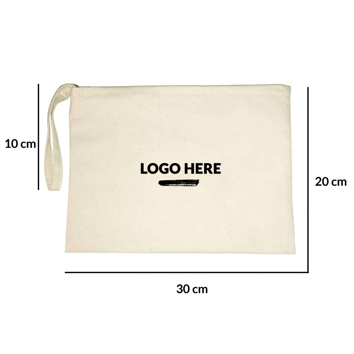 LA Zipper Pouch Bag A - Love Anchor Bali