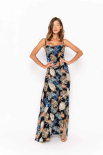 dresses, womens Bulan Sabit, Tropical, Eco Rayon Maxi Dress