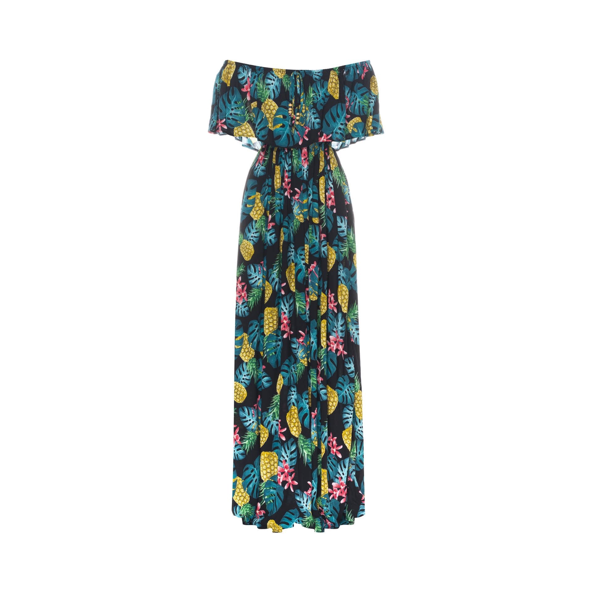clothing wholesale, maxi dress, wholesale, women wholesale Safia, Tropical, Eco Rayon, Maxi Dress, Wholesale