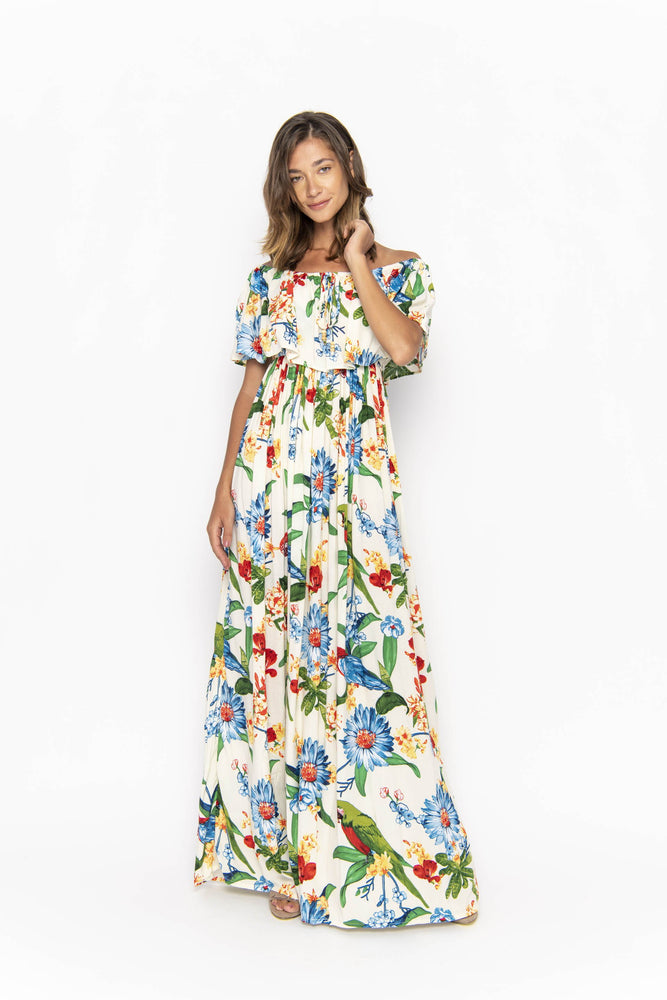 dresses, womens Safia, Tropical, Eco Rayon, Maxi Dress