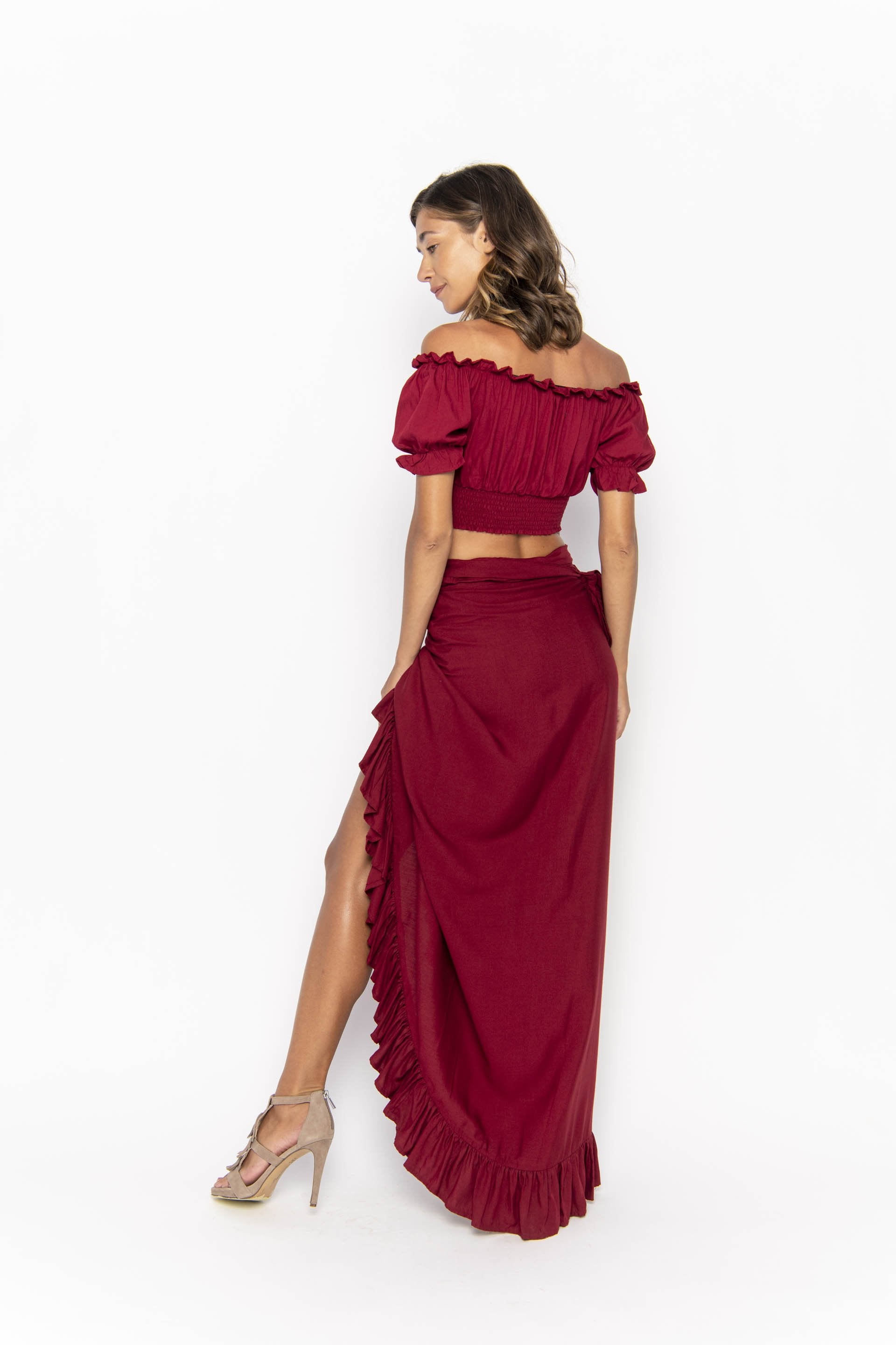 bottom, clothing wholesale, wholesale, women wholesale Wrap, Plain, Eco Rayon, Maxi Skirt, Wholesale