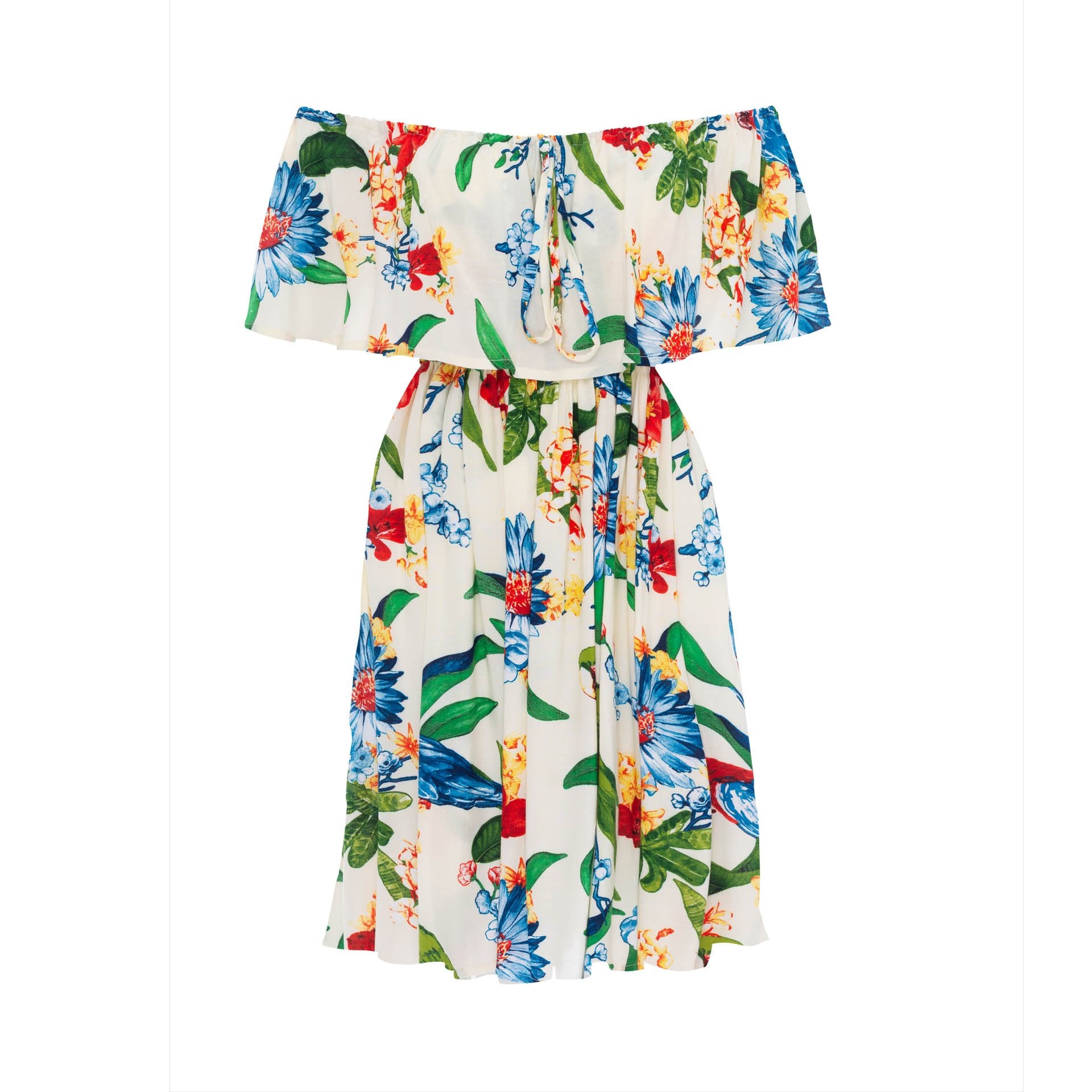 dresses, womens Safia, Tropical, Eco Rayon Mini Dress