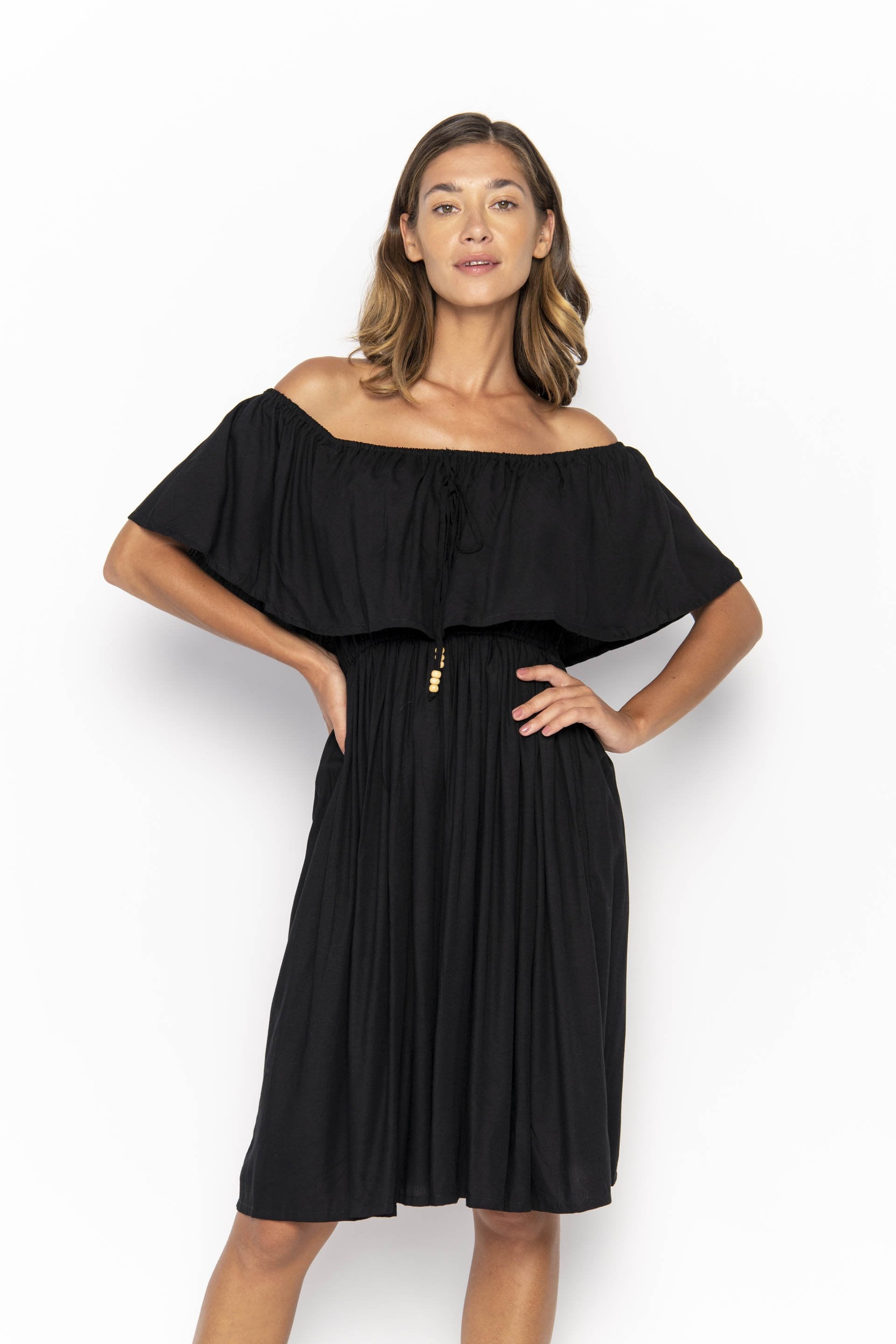 clothing wholesale, mini dress, wholesale, women wholesale Safia, Plain, Eco Rayon Mini Dress, Wholesale
