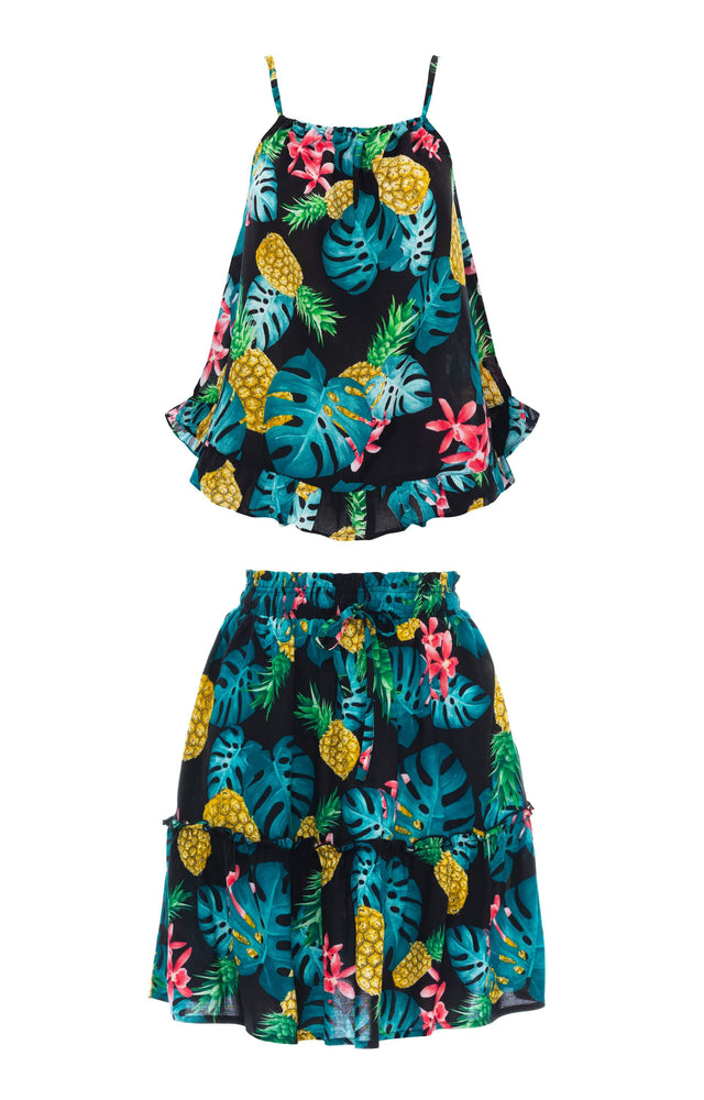 
                  
                    resortwear set Set Catty Camisole-Mini Skirt Frill, Tropical, Eco Rayon
                  
                