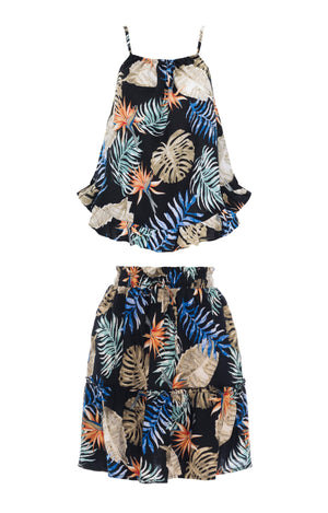 
                  
                    resortwear set Set Catty Camisole-Mini Skirt Frill, Tropical, Eco Rayon
                  
                