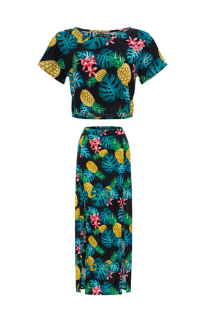 
                  
                    resortwear set Set Cropped Basic-Tulip Maxi Skirt, Tropical, Eco Rayon
                  
                
